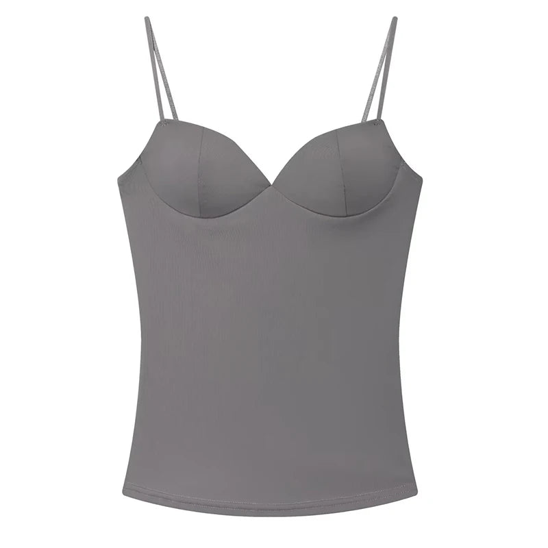 Top corset de tirantes con espalda descubierta