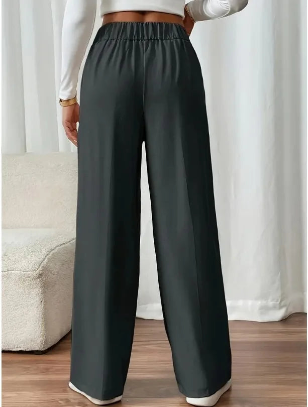 Pantalón de cintura alta y pierna recta