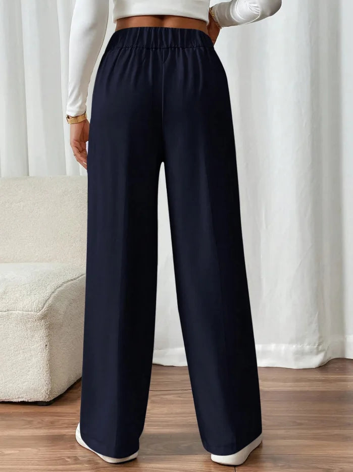 Pantalón de cintura alta y pierna recta