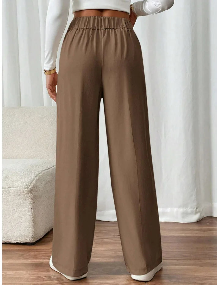 Pantalón de cintura alta y pierna recta