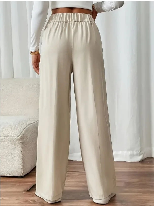 Pantalón de cintura alta y pierna recta