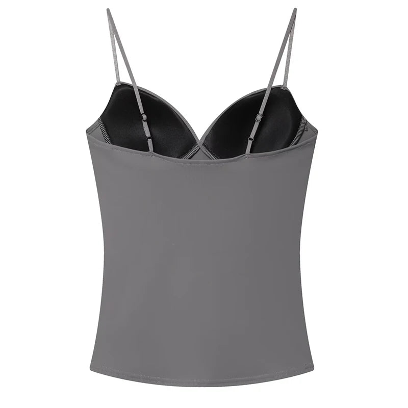 Top corset de tirantes con espalda descubierta