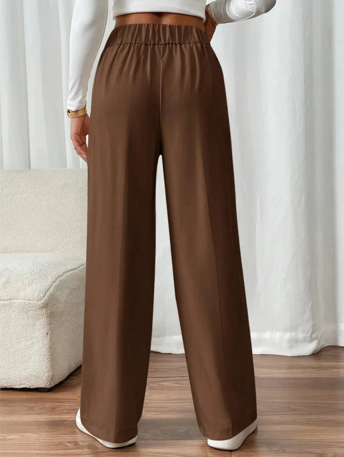 Pantalón de cintura alta y pierna recta