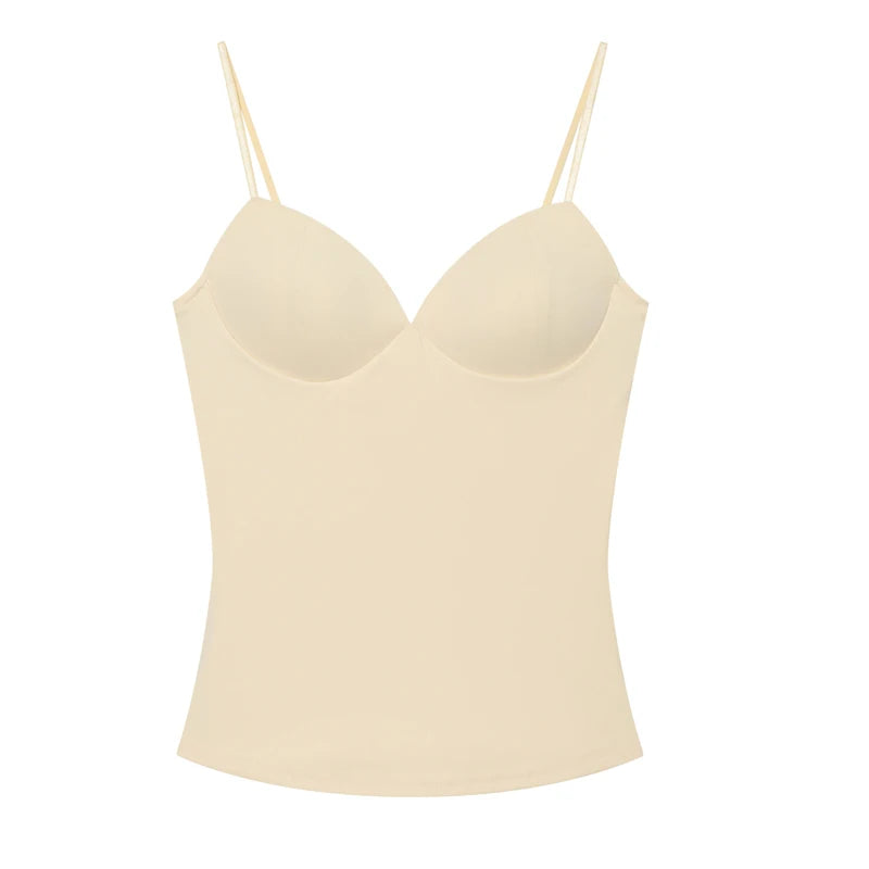 Top corset de tirantes con espalda descubierta