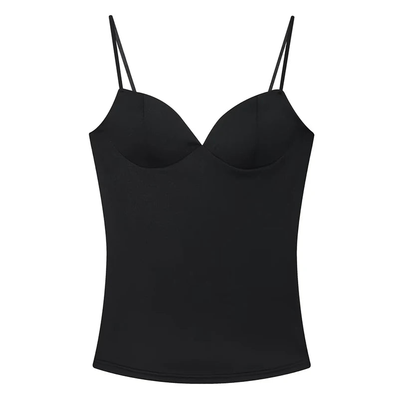 Top corset de tirantes con espalda descubierta